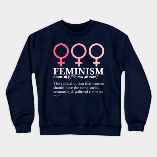 Political Flower Power Resist Feminism Definition Equality Feminist Crewneck Sweatshirt